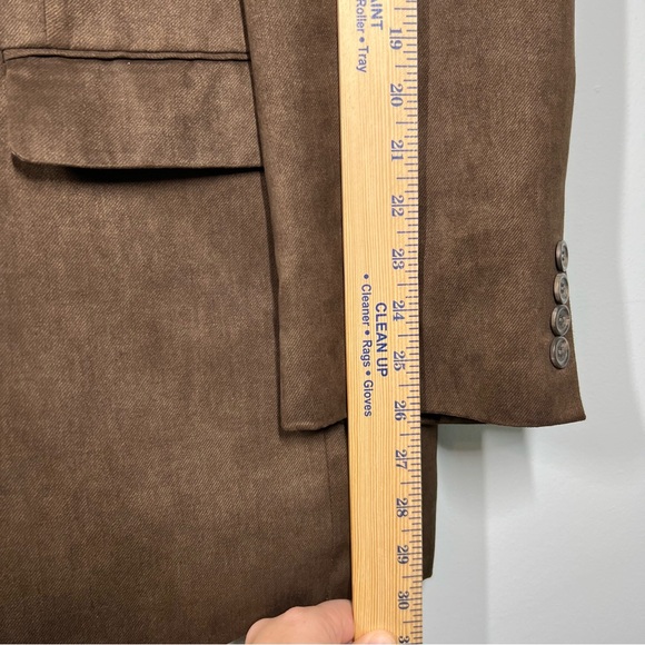 Lauren Ralph Lauren Sport Coat Men’s 44L Single Breast Faux Suede Blazer 110724 - Picture 13 of 16